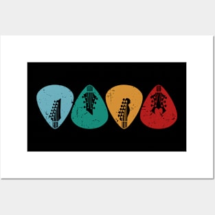 Vintage Guitar Pick - Guitar Lovers Posters and Art